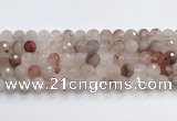 CPQ321 15.5 inches 12mm faceted round pink quartz beads