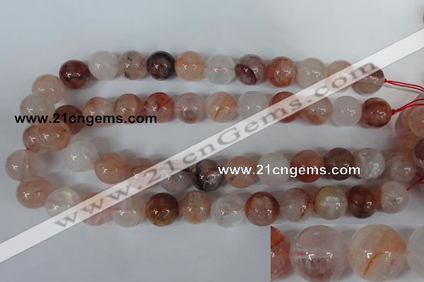 CPQ33 15.5 inches 16mm round natural pink quartz beads wholesale