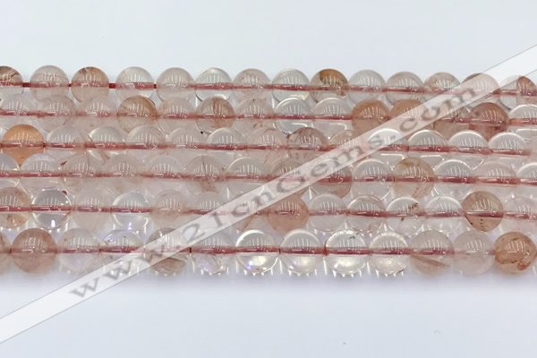 CPQ331 15.5 inches 8mm round pink quartz beads wholesale