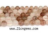 CPQ344 15.5 inches 12mm round pink quartz gemstone beads