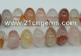 CPQ36 15.5 inches 8*12mm rondelle natural pink quartz beads