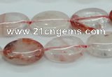 CPQ45 15.5 inches 13*18mm oval natural pink quartz beads