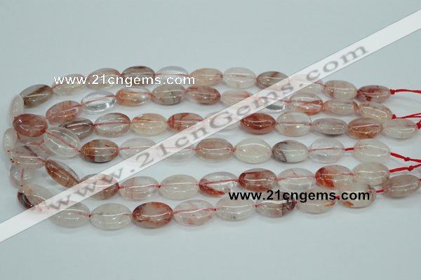 CPQ45 15.5 inches 13*18mm oval natural pink quartz beads