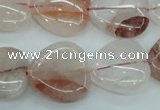 CPQ55 15.5 inches 20*20mm heart natural pink quartz beads