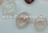 CPQ58 Top-drilled 13*18mm marquise natural pink quartz beads