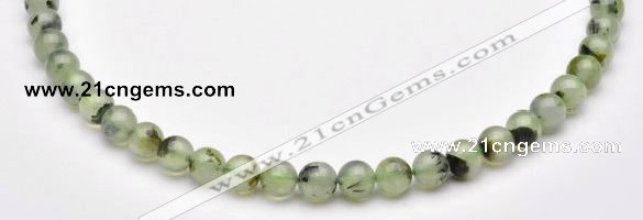 CPR02 AB grade 8mm round natural prehnite stone beads Wholesale