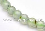 CPR05 A+ grade 8mm faceted round natural prehnite stone beads