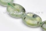 CPR10 A grade 15*20mm oval natural prehnite gemstone beads