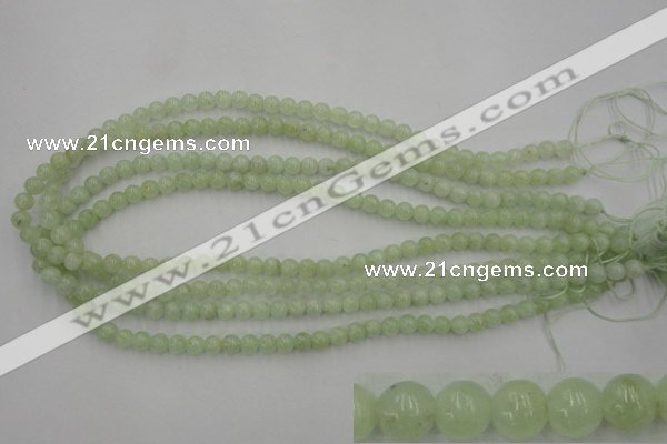 CPR101 15.5 inches 6mm round natural prehnite beads wholesale