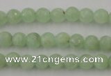 CPR111 15.5 inches 6mm faceted round natural prehnite beads wholesale