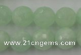 CPR116 15.5 inches 16mm faceted round natural prehnite beads wholesale
