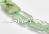 CPR12 A grade 12*16mm rectangle natural prehnite gemstone beads