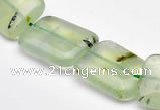 CPR15 A grade 15*20mm rectangle natural Prehnite gemstone beads