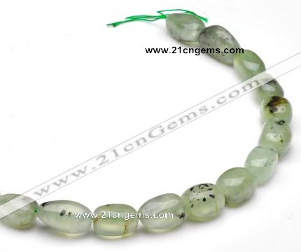 CPR17 A grade 10*18mm freeform natural Prehnite gemstone beads