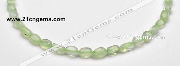 CPR19 A+ grade 7*10mm freeform natural Prehnite gemstone beads