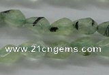 CPR204 15.5 inches 5*8mm faceted teardrop natural prehnite beads
