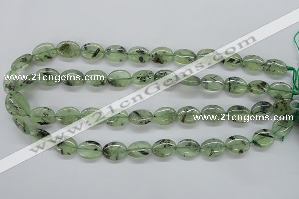 CPR222 15.5 inches 12*16mm oval natural prehnite beads wholesale