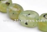 CPR23 A grade 12*18mm pebble shape natural Prehnite stone beads