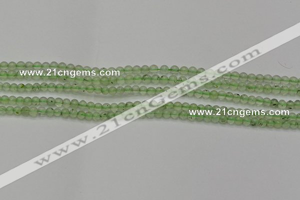CPR310 15.5 inches 4mm round natural prehnite gemstone beads