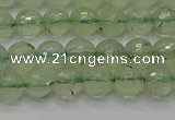 CPR333 15.5 inches 6mm faceted round natural prehnite beads