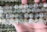 CPR360 15.5 inches 12mm faceted round prehnite beads wholesale