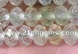 CPR380 15.5 inches 4*6mm faceted rondelle prehnite gemstone beads