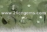 CPR411 15.5 inches 8mm faceted round prehnite gemstone beads