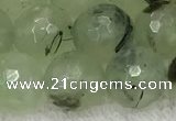 CPR412 15.5 inches 10mm faceted round prehnite gemstone beads