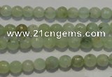 CPR51 15.5 inches 6mm faceted round natural prehnite beads