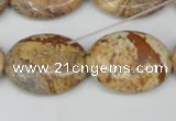 CPT253 15.5 inches 18*25mm oval picture jasper beads wholesale