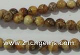 CPT451 15.5 inches 6mm round picture jasper beads wholesale