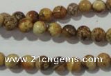 CPT451 15.5 inches 6mm round picture jasper beads wholesale