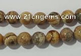 CPT452 15.5 inches 8mm round picture jasper beads wholesale