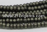 CPY08 16 inches 3*6mm rondelle pyrite gemstone beads wholesale