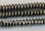 CPY101 15.5 inches 3*6mm rondelle pyrite gemstone beads wholesale