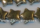 CPY158 15.5 inches 20mm star pyrite gemstone beads wholesale