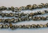 CPY168 15.5 inches 4*5mm nuggets pyrite gemstone beads wholesale