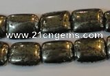 CPY322 15.5 inches 12*16mm rectangle pyrite gemstone beads wholesale