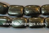 CPY323 15.5 inches 13*18mm rectangle pyrite gemstone beads wholesale