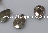 CPY379 Top drilled 13*18mm briolette pyrite gemstone beads