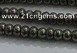 CPY421 15.5 inches 2.5*4mm rondelle pyrite gemstone beads