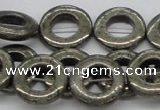 CPY61 15.5 inches 23mm donut pyrite gemstone beads wholesale