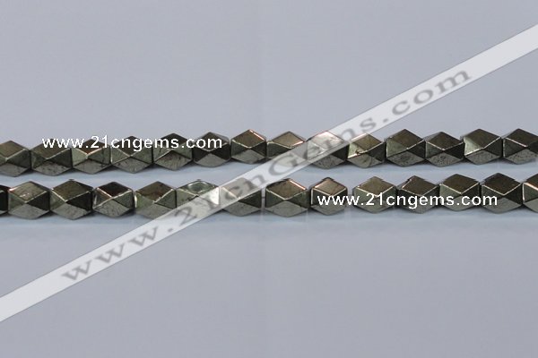 CPY610 15.5 inches 10*15mm nuggets pyrite gemstone beads