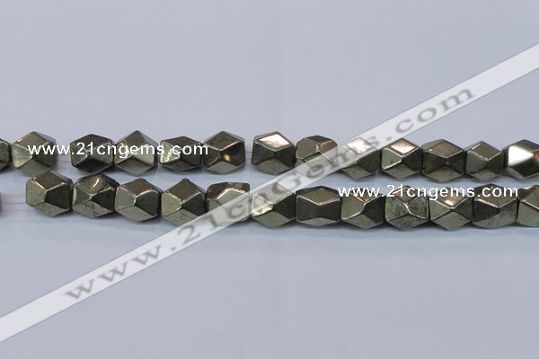 CPY611 15.5 inches 13*16mm nuggets pyrite gemstone beads