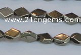 CPY651 15.5 inches 6*8mm pyrite gemstone beads wholesale