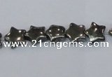 CPY657 15.5 inches 10*10mm star pyrite gemstone beads