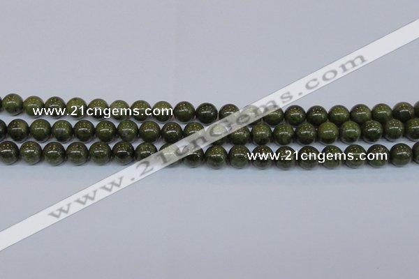 CPY753 15.5 inches 10mm round pyrite gemstone beads wholesale