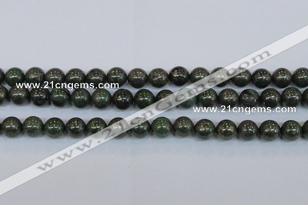 CPY765 15.5 inches 14mm round pyrite gemstone beads wholesale