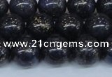 CPY775 15.5 inches 14mm round pyrite gemstone beads wholesale