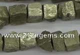 CPY808 15.5 inches 8*10mm - 10*12mm nuggets pyrite beads